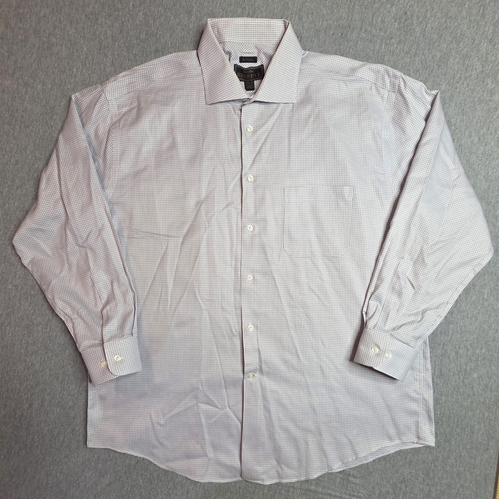 Jos. A. Bank Reserve Light Checkered Dress Shirt
